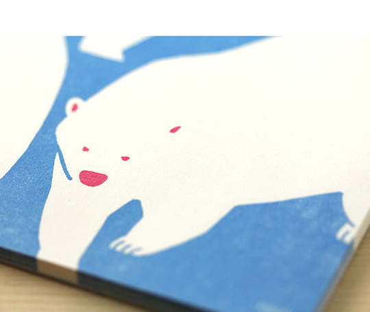 Midori - Ensemble de papier à lettres et enveloppes "L'Ours polaire"