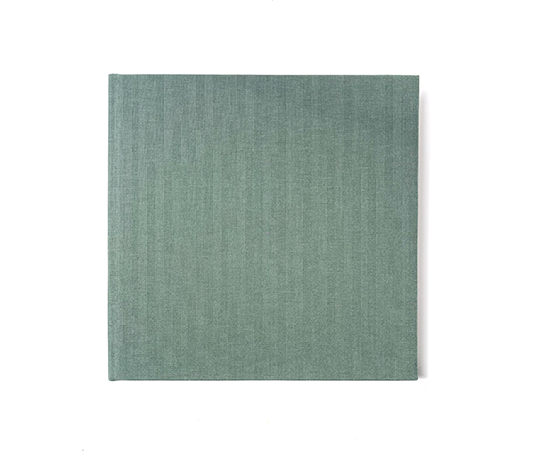 Album photo toilé, 23x23 cm, 40 pages crème - vert de gris