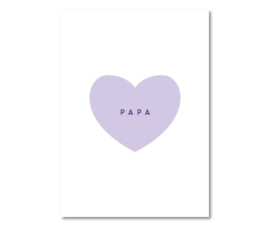 Carte - Papa Cœur