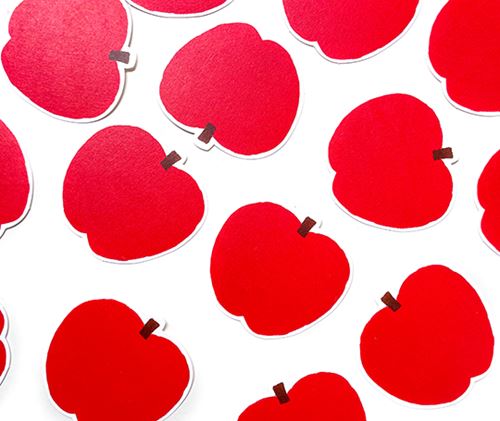 40 Mini cartes - Pomme