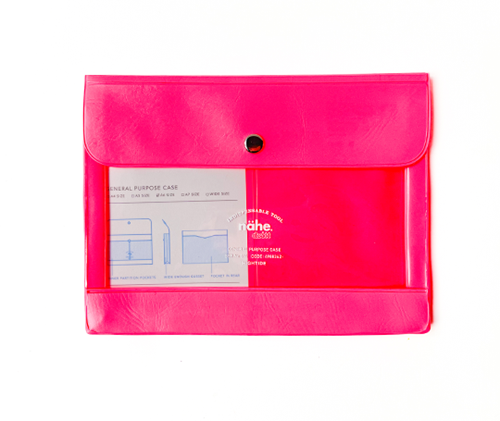 Pochette Nähe A6 - rose fluo