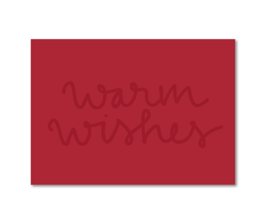 Carte - Warm Wishes