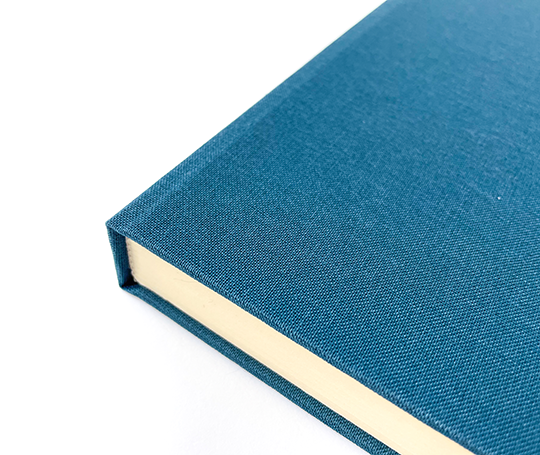 Carnet toilé A5 - bleu pétrole