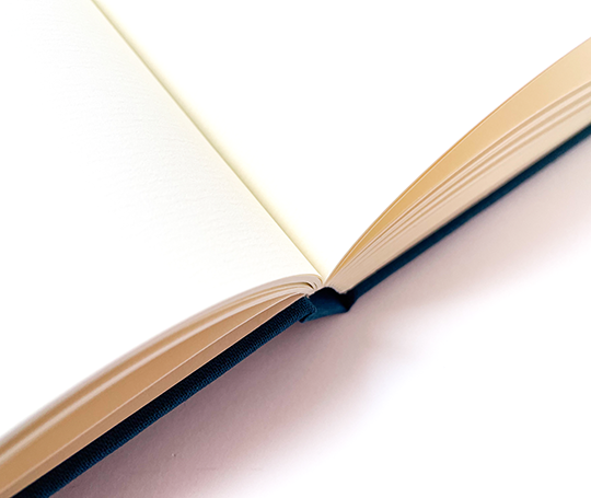 Carnet toilé A5 - bleu pétrole