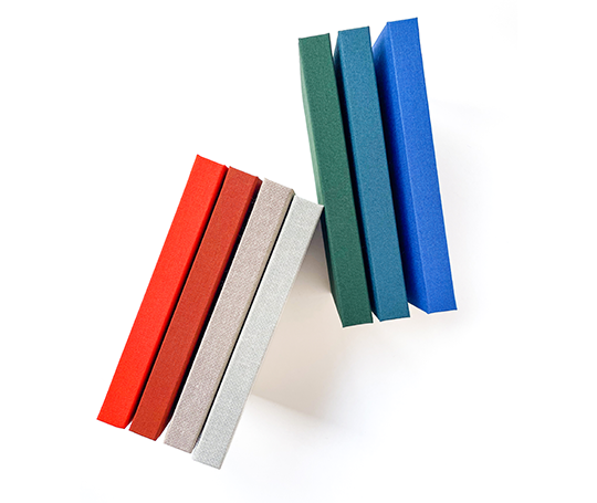 Carnet toilé A5 - bleu pétrole