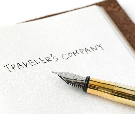 Traveler's Company - stylo-plume en laiton