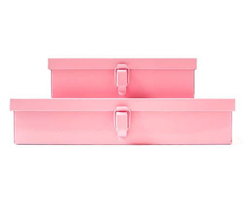 Boîte en métal - Rose