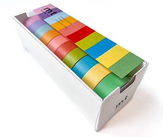 MT assortiment de washi tapes - 10 couleurs vives