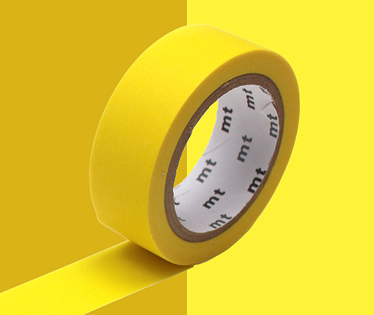 MT uni - washi tape Jaune mat