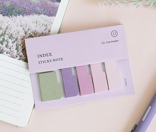 Notes adhésives index - Lavender