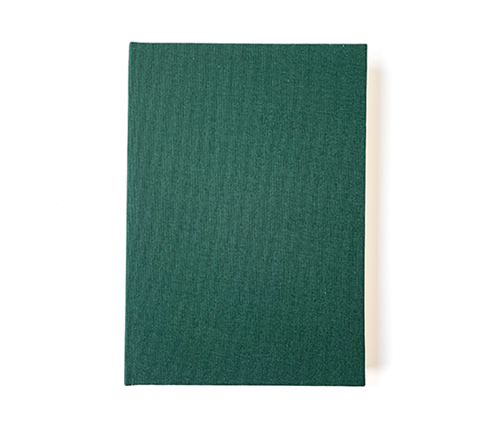 Carnet toilé A5 - vert sapin