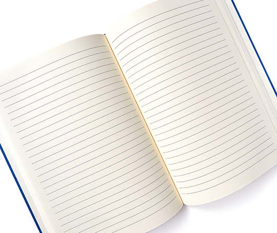 Carnet toilé A5 - bleu vif
