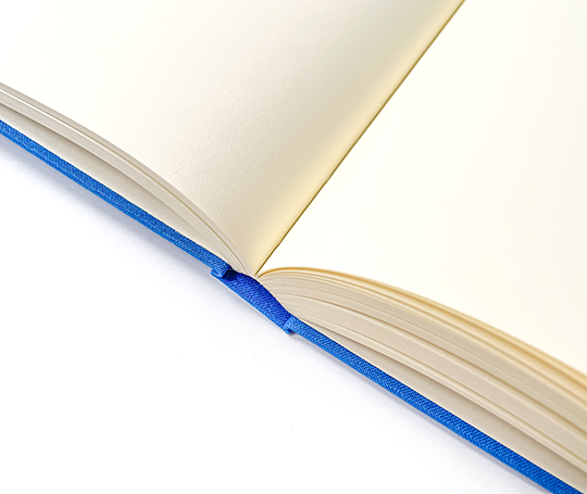 Carnet toilé A5 - bleu vif