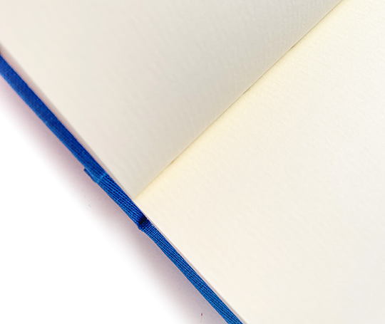 Carnet toilé A5 - bleu vif