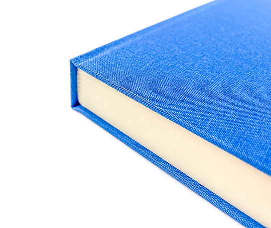 Carnet toilé A5 - bleu vif