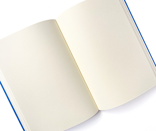 Carnet toilé A5 - bleu vif