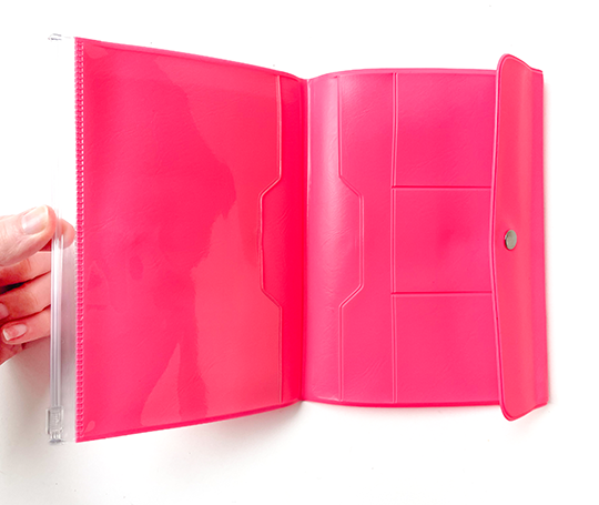 Nähe - Pochette de voyage - rose fluo
