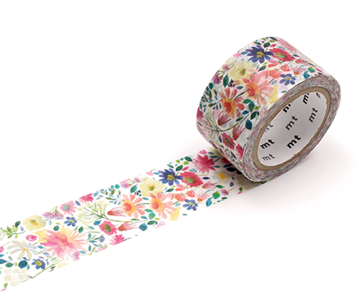 MT Bluebellgray - washi tape Zinnia