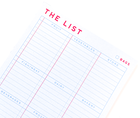 Crispin Finn Bloc-notes "The List" (refill)