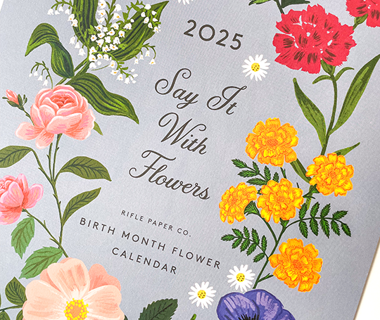 Rifle Paper Co - calendrier 2025 - Say It With Flowers