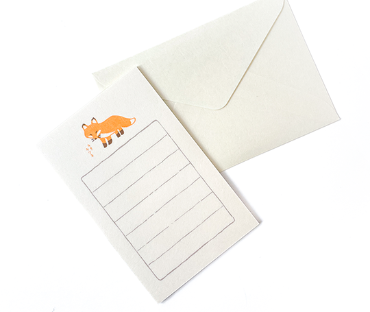 Mini set de papier à lettres - Petit renard