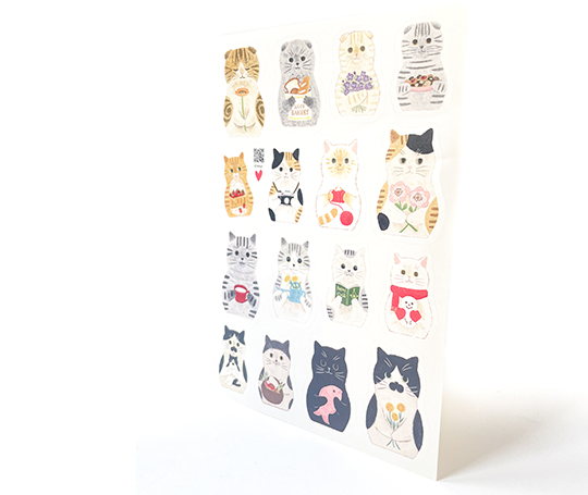 Feuillet d'autocollants - Chats