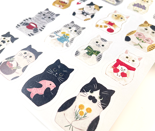 Feuillet d'autocollants - Chats