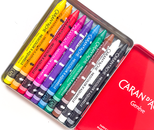 Caran d'Ache - boîte de 10 pastels Neocolor II Aquarelle