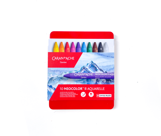 Caran d'Ache - boîte de 10 pastels Neocolor II Aquarelle