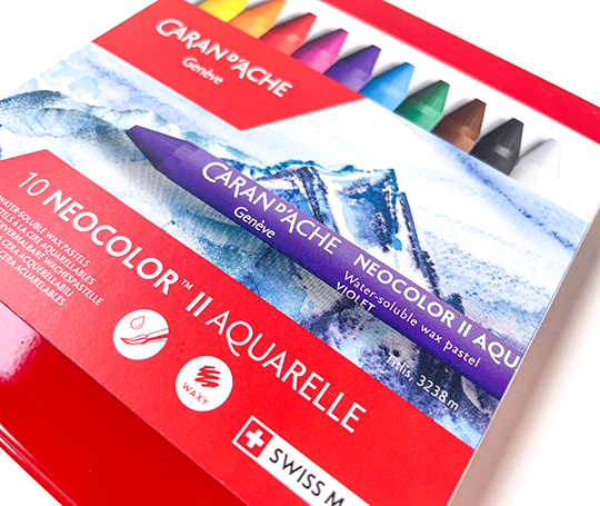 Caran d'Ache - boîte de 10 pastels Neocolor II Aquarelle