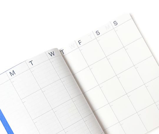 Mishmash - agenda non daté en blocs - mauve