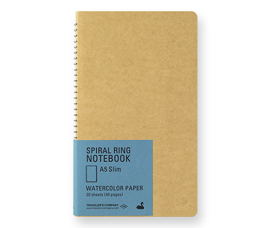 Traveler's Company - Carnet aquarelle à spirales (portrait)