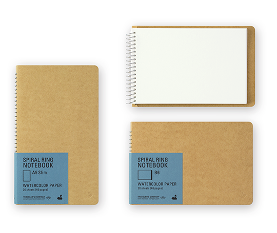 Traveler's Company - Carnet aquarelle à spirales (portrait)