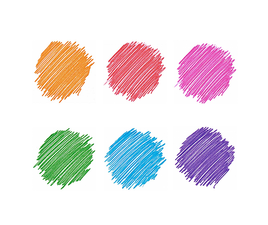 Stylo-gel - 6 couleurs