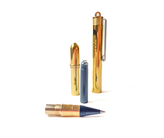 Traveler's Company - roller en laiton avec cartouche de stylo-plume