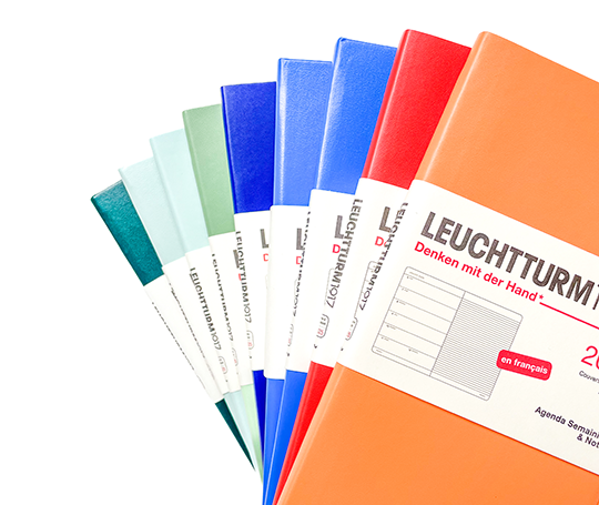 Leuchtturm agenda FR 2025 A5 souple semaine&notes - Apricot