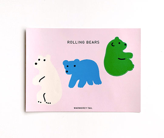 Autocollants animaux - Rolling Bears