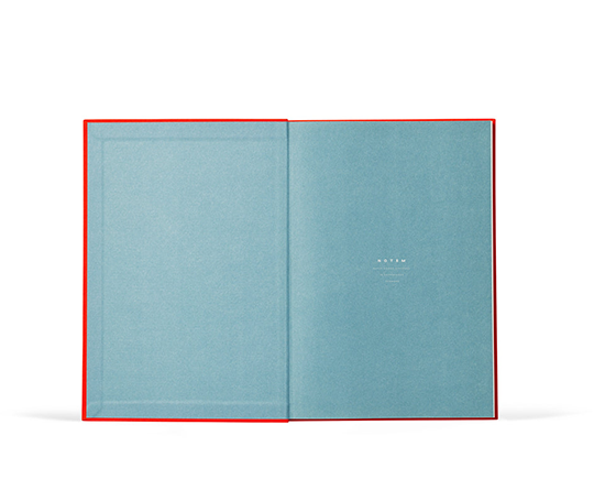 Notem - carnet BEA avec élastique - Bright Red