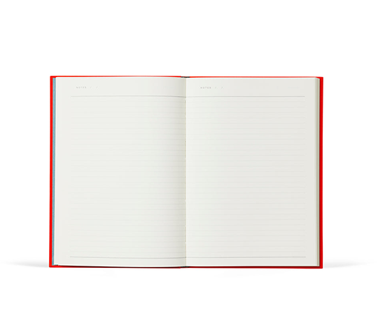 Notem - carnet BEA avec élastique - Bright Red