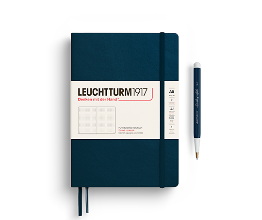 Leuchtturm carnet A5 rigide - Deep Sea
