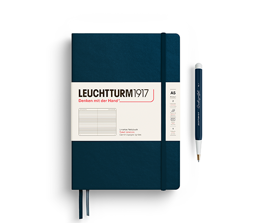Leuchtturm carnet A5 rigide - Deep Sea