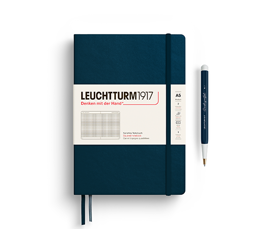 Leuchtturm carnet A5 rigide - Deep Sea