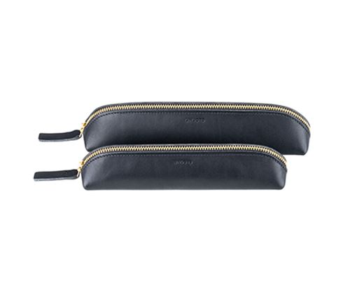 Petit plumier en cuir - Noir