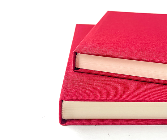 Carnet toilé A5 - rouge