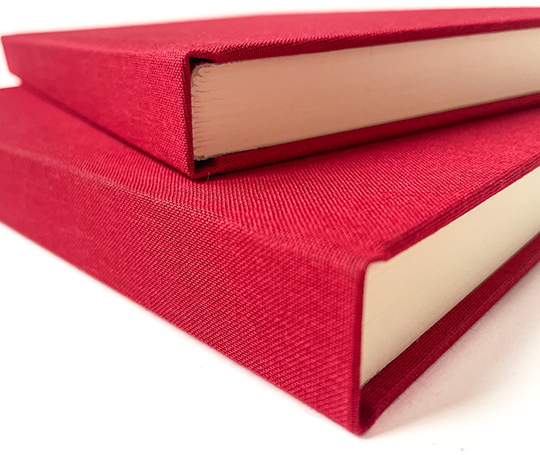 Carnet toilé A5 - rouge