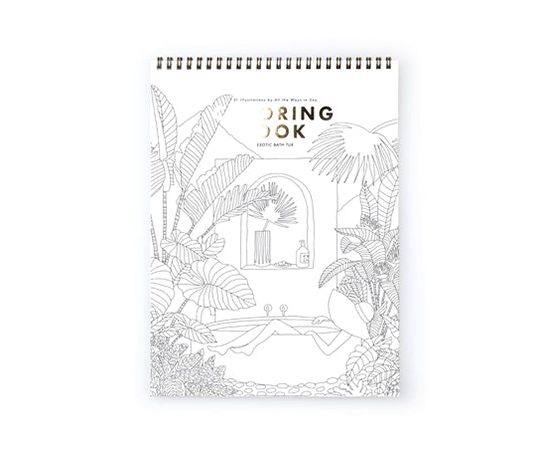 Livre de coloriage - Exotic Bathtub