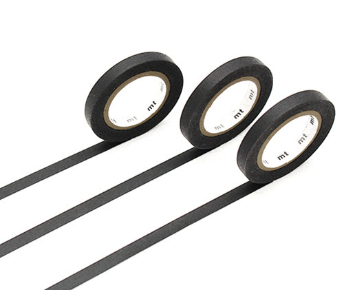 MT slim - washi tape 6 mm Noir