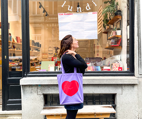 Tote bag Lundi 2024 - LOVE
