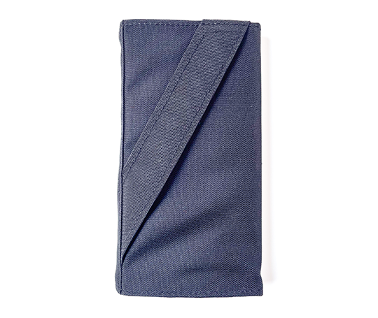 Trousse noire rectangulaire plate à pressions