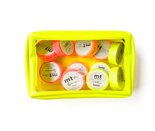 Nähe - Pochette de rangement - Jaune fluo (S)